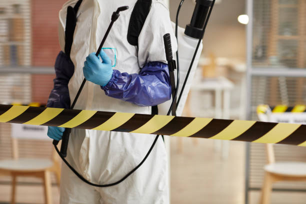 Professional Infectious Disease Decontamination technician working in Highland Park, IL